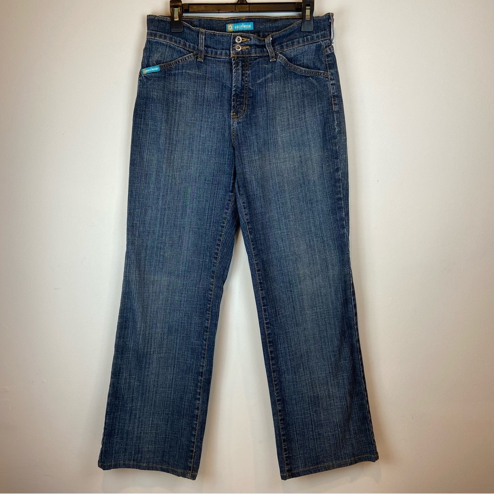 Hollywood The Jean People Wide Leg High Rise Blue Jeans Women’s Size 31